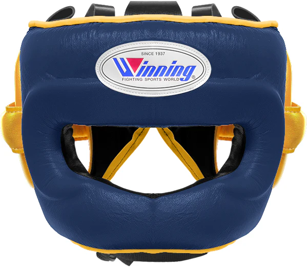 Winning Full Face Headgear - Navy · Gold