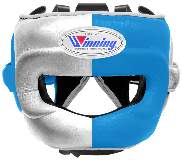 Winning Full Face Headgear - Silver · Sky Blue