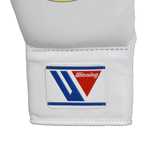 Winning Lace-up Boxing Gloves - White - Image 3