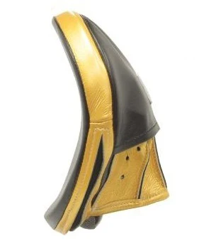 Winning Oval Curved Punch Mitts - Black · Gold - Image 2