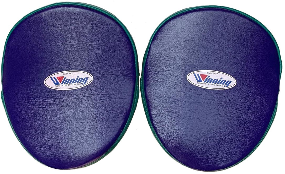 Winning Oval Curved Punch Mitts - Purple · Green · Gray - Image 2