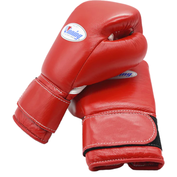 Winning Velcro Boxing Gloves - Red - Image 4