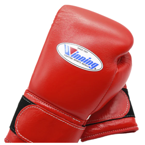 Winning Velcro Boxing Gloves - Red - Image 5